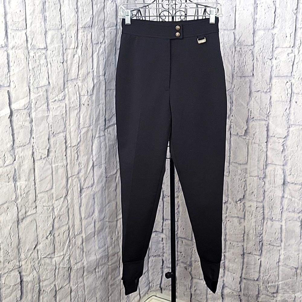 EDELWEISS VINTAGE Black Legging Ski Pants Women's Size‎ 10